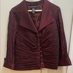Cachet Women's Burgundy Top